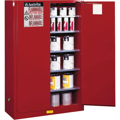 Sure-Grip&reg; EX Combustibles Safety Cabinet for Paint and Ink, 60 gal., 5 Shelves Distribution Jean Lapalme