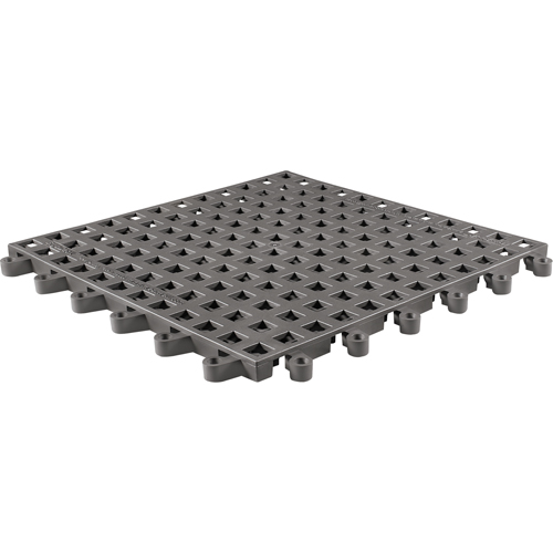 Tapis Ergodeck tout usage No 564 & No 566, PVC, 1-1/2' la c, 1-1/2' lo, 7/8" &eacute;paisseur, Charbon Distribution Jean Lapalme