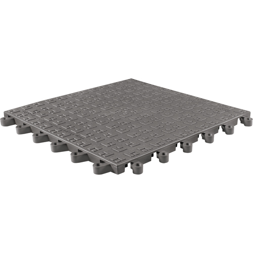 ErgoDeck&reg; Soft No. 566 Matting, PVC, 1-1/2' W x 1-1/2' L, 7/8" Thick, Charcoal Distribution Jean Lapalme