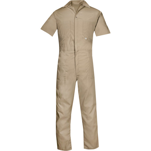 Short Sleeved Coveralls, Men's, Tan, Size 2X-Large (Tall) Distribution Jean Lapalme