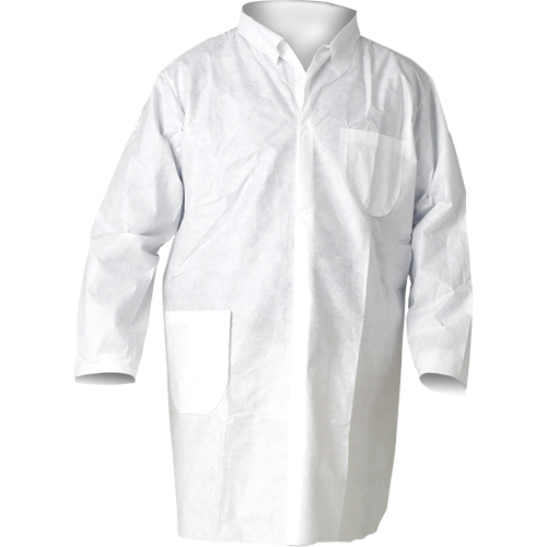 KleenGuard A20 Lab Coats, SMS, White, Medium Distribution Jean Lapalme