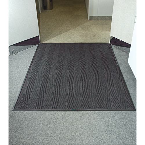 Waterhog&reg; Eco Elite Matting, Wiper/Scraper, 6' x 6' x 3/8", Grey Ash Distribution Jean Lapalme