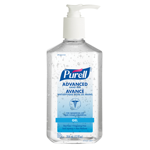 Advanced Hand Sanitizer, 354 ml, Pump Bottle, 70% Alcohol Distribution Jean Lapalme