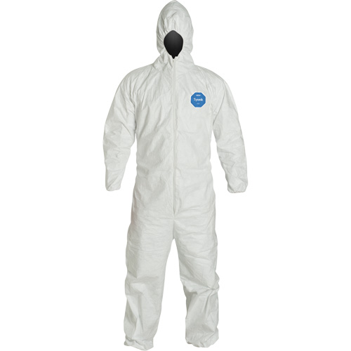 Hooded Coveralls, 2X-Large, White, Tyvek&reg; 400 Distribution Jean Lapalme