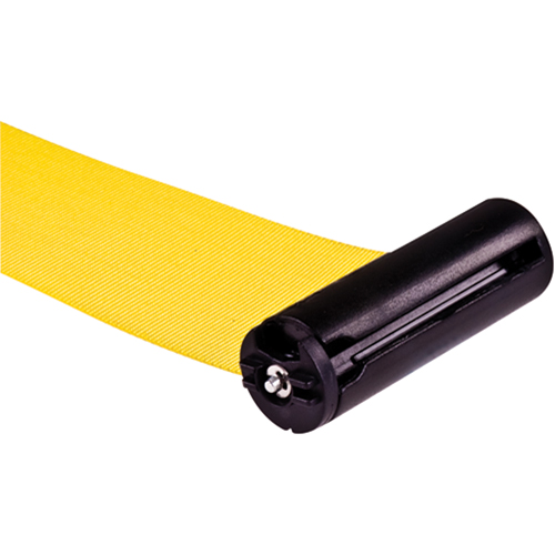 Poteau r&eacute;cepteur pour barri&egrave;res sur pieds pour le contr&ocirc;le des foules, Hauteur de 35", Jaune Distribution Jean Lapalme