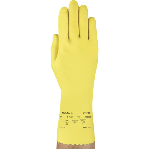 Gants Versatouch 297, Taille T-Grand/10, 12" lo, Latex de caoutchouc, Doublure en Ouat&eacute;e, 20 mils Distribution Jean Lapalme