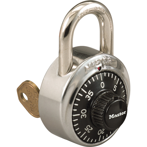 Padlock, Combination, Hardened Steel, 1-7/8" Width Distribution Jean Lapalme