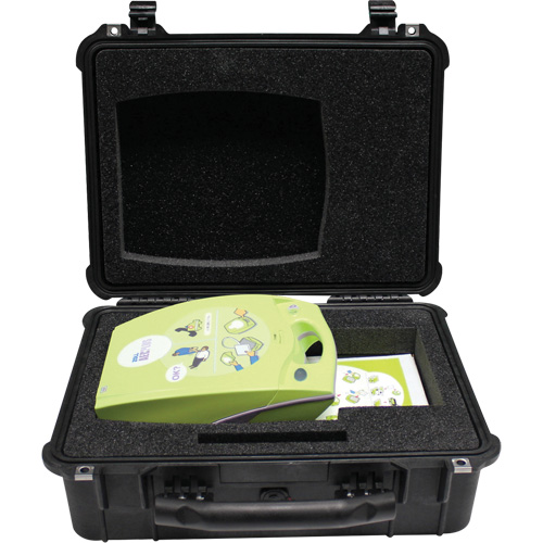 Grande mallette de transport Pelican pour DEA, Zoll AED Plus Pour, Non m&eacute;dical Distribution Jean Lapalme