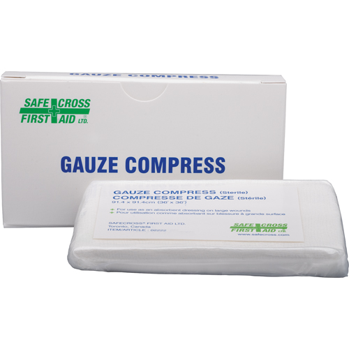 Gauze Compress, Pad, 36" L x 36" W, Sterile, Medical Device Class 1 Distribution Jean Lapalme