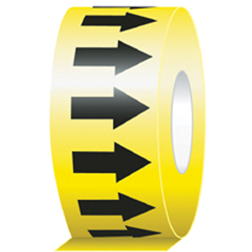 Directional Flow Arrow Tapes, 104', Black on Yellow Distribution Jean Lapalme