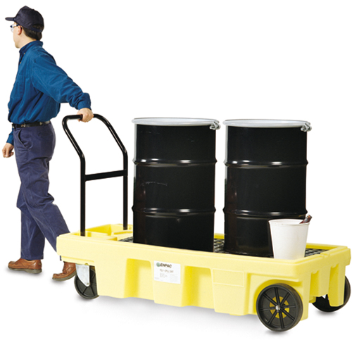 Poly-Spillcart Cart, 66.5" L x 29" W x 43.9" H, 57 US gal. Spill Cap. Distribution Jean Lapalme