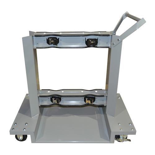 Mobile Cylinder Supports, Polyolefin Wheels, 24" W x 40" L Base, 1600 lbs. Distribution Jean Lapalme