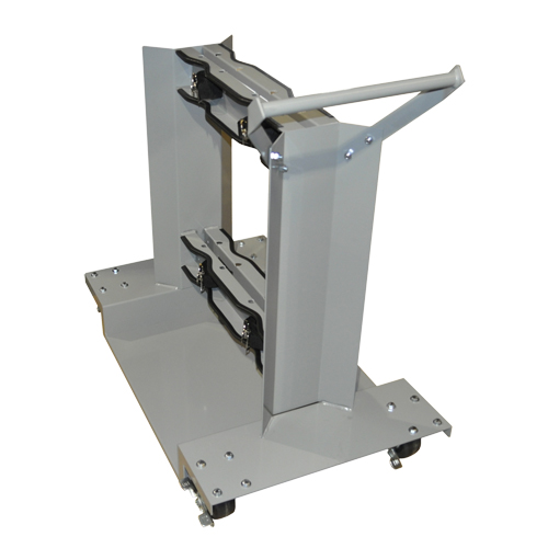 Mobile Cylinder Supports, Polyolefin Wheels, 24" W x 40" L Base, 1600 lbs. Distribution Jean Lapalme