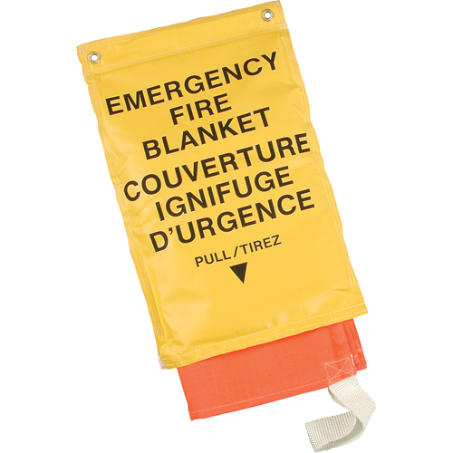 Couvertures ignifuges d'urgence, Fibre de verre, 72"lo x 72"la Distribution Jean Lapalme
