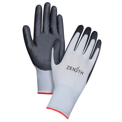 Gants l&eacute;gers enduits et respirants, 7/Petit, Rev&ecirc;tement Mousse de nitrile, Calibre 13, Enveloppe en Polyester Distribution Jean Lapalme