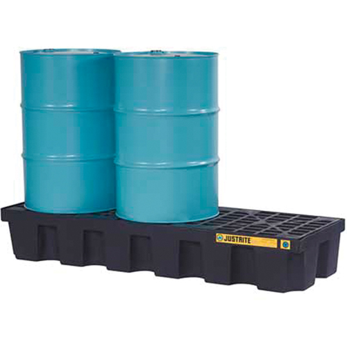 Palettes pour contr&ocirc;le des d&eacute;versements EcoPolyBlend sans drain, Capacit&eacute; de d&eacute;versement 75 gal. US, 73" x 25" x 11,6" Distribution Jean Lapalme
