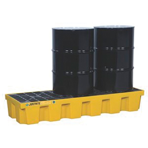 Palettes pour contr&ocirc;le des d&eacute;versements EcoPolyBlend sans drain, Capacit&eacute; de d&eacute;versement 75 gal. US, 73" x 25" x 11,6" Distribution Jean Lapalme