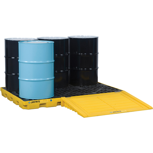 EcoPolyBlend Accumulation Centers, 73 US gal. Spill Capacity, 73" x 49" x 5.5" Distribution Jean Lapalme