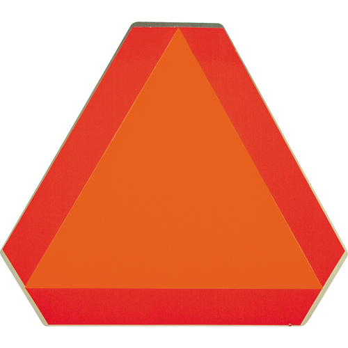Panneaux de signalisation pour v&eacute;hicules lents, Vinyle, 16" la x 16" h Distribution Jean Lapalme