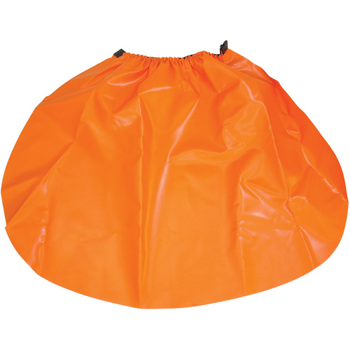 Hard Hat Rain Shield, One Size, Orange, Nylon/PVC Distribution Jean Lapalme