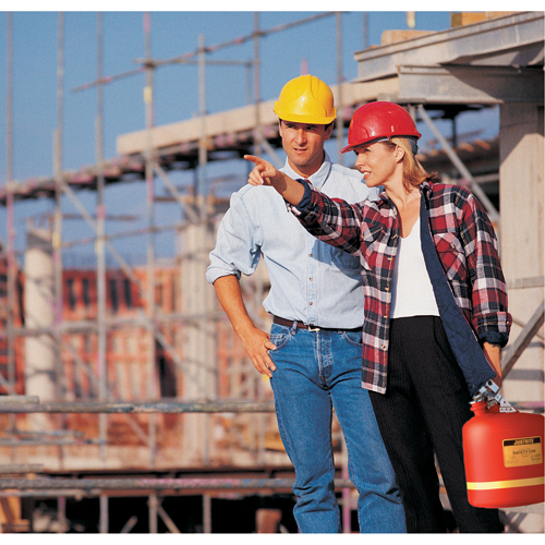 Safety Cans, Type I, Polyethylene, 1 US gal., Red, FM Approved Distribution Jean Lapalme
