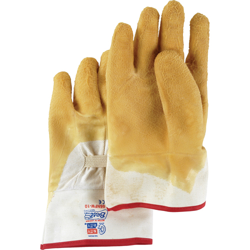 Nitty Gritty&reg; Coated Gloves, 10/Large, Rubber Latex Coating, Cotton Shell Distribution Jean Lapalme