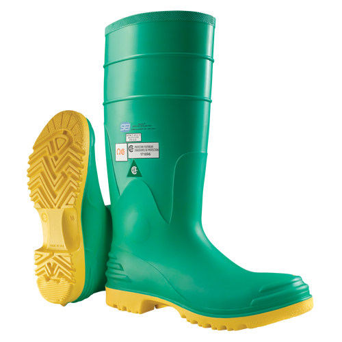 Hazmax&reg; 16" Kneeboot, PVC, Steel Toe, Size 6, Puncture Resistant Sole Distribution Jean Lapalme