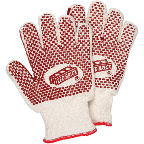 Red Brick&reg; Reversible Terrycloth Gloves, Cotton, Double Sided, 10 Gauge, Small Distribution Jean Lapalme