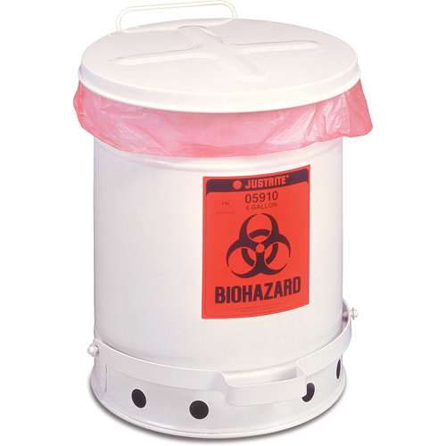 Biohazard Waste Container, 6 gal Capacity Distribution Jean Lapalme