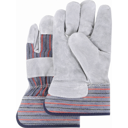 Gants d'ajusteur de premi&egrave;re qualit&eacute;, Grand, Paume en Cuir de vache refendu, Doublure en Coton Distribution Jean Lapalme