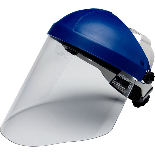 Ratchet Headgear with Faceshield, Polycarbonate, Ratchet Suspension Distribution Jean Lapalme