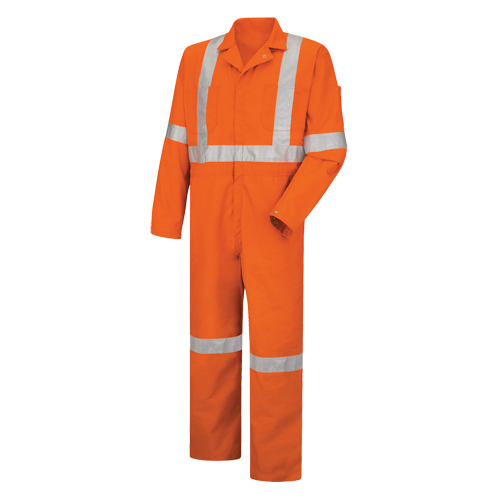 Combinaisons haute visibilit&eacute;, Hommes, Orange, Taille 38 Distribution Jean Lapalme