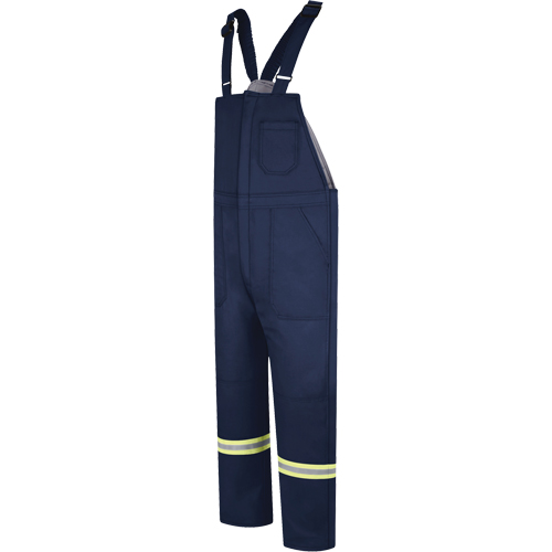 Salopettes &agrave; bavette isol&eacute;es de luxe avec bandes r&eacute;fl&eacute;chissantes, 3T-Grand, Bleu marin Distribution Jean Lapalme
