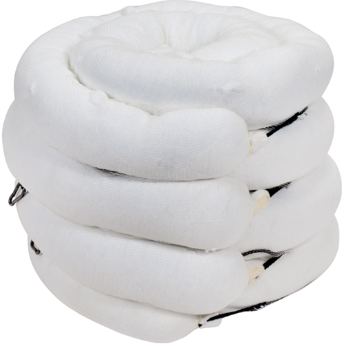Premium Sorbent Boom, Oil Only, 10' L x 5" W, 35 Gal. Absorbancy, 4 /Pack Distribution Jean Lapalme