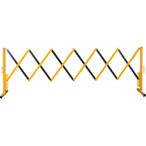 Expandable Barrier, 37" H x 11' L, Black/Yellow Distribution Jean Lapalme