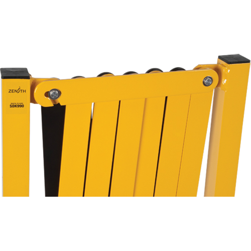Expandable Barrier, 37" H x 11' L, Black/Yellow Distribution Jean Lapalme