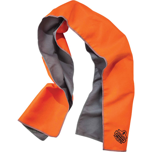 Chill-Its&reg; 6602MF Microfiber Cooling Towel, Hi-Vis Orange Distribution Jean Lapalme