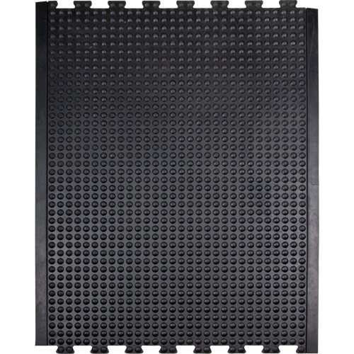 Anti-Fatigue Dome Matting, Bubbled, 3' x 4' x 1/2", Black, Rubber Distribution Jean Lapalme