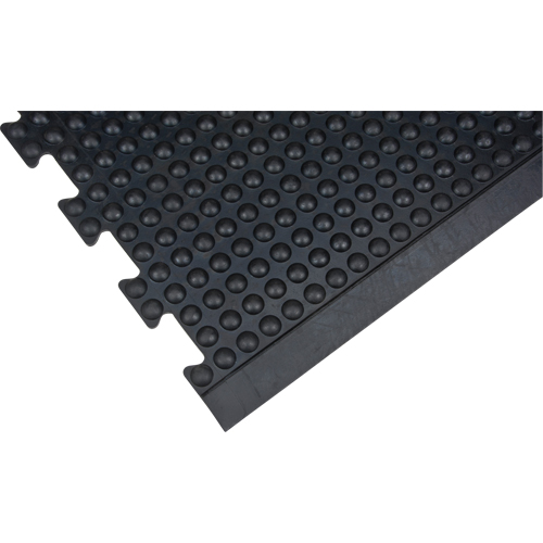 Tapis antifatigue en d&ocirc;me, &agrave; bulles, 3' x 4' x 1/2", Noir, Caoutchouc Distribution Jean Lapalme