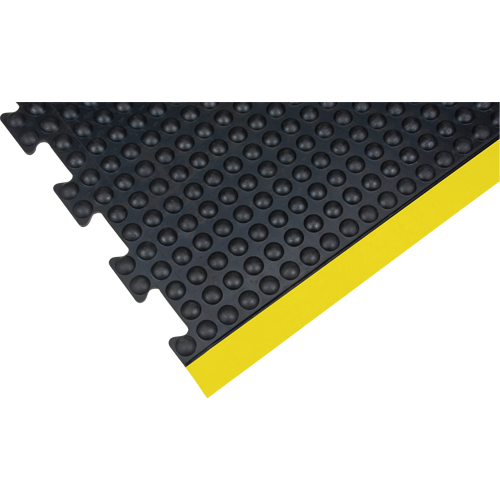 Tapis antifatigue en d&ocirc;me, &agrave; bulles, 3' x 4' x 1/2", Noir, Caoutchouc Distribution Jean Lapalme