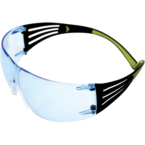 Lunettes de s&eacute;curit&eacute; SecureFit s&eacute;rie 400, Lentille Bleu, Antibu&eacute;e/Anti-&eacute;gratignures, ANSI Z87+/R&eacute;pond ou surpasse la norme CSA Z94.3 Distribution Jean Lapalme
