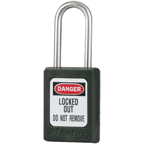 Cadenas de s&eacute;curit&eacute; S31 Zenex, Noir, Cl&eacute;s identiques, Thermoplastique, Largeur de 1-3/8" Distribution Jean Lapalme