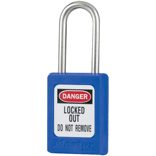Cadenas de s&eacute;curit&eacute; S31 Zenex, Bleu, Cl&eacute;s identiques, Thermoplastique, Largeur de 1-3/8" Distribution Jean Lapalme
