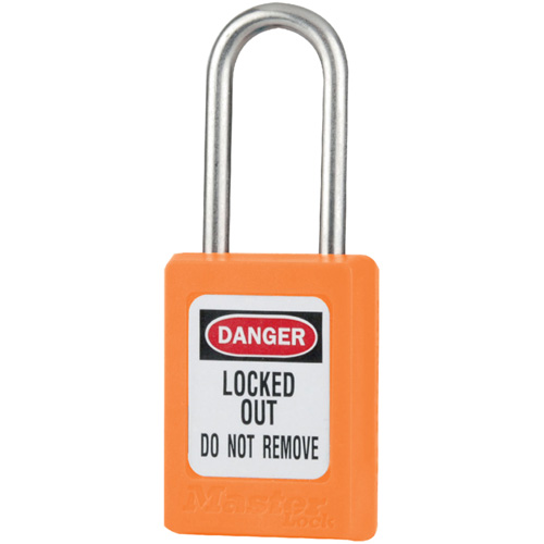 Cadenas de s&eacute;curit&eacute; S31 Zenex, Orange, Cl&eacute;s identiques, Thermoplastique, Largeur de 1-3/8" Distribution Jean Lapalme