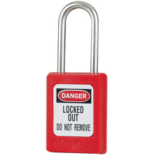 Cadenas de s&eacute;curit&eacute; S31 Zenex, Rouge, Cl&eacute;s identiques, Thermoplastique, Largeur de 1-3/8" Distribution Jean Lapalme