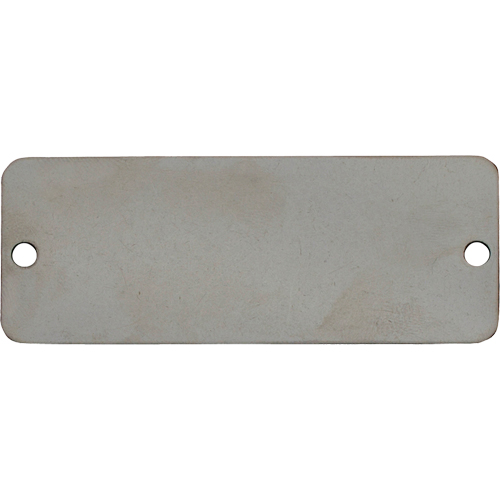 Blank Tags, Stainless Steel, 2" W x 1" H Distribution Jean Lapalme