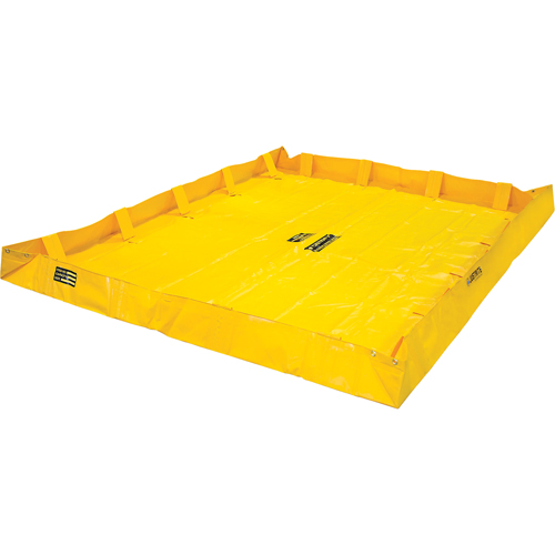 Berme de confinement Lite QuickBerm , Capacit&eacute; 398 gal. US, 8' la x 10' lo x 8" h, Support &agrave; encliqueter Distribution Jean Lapalme