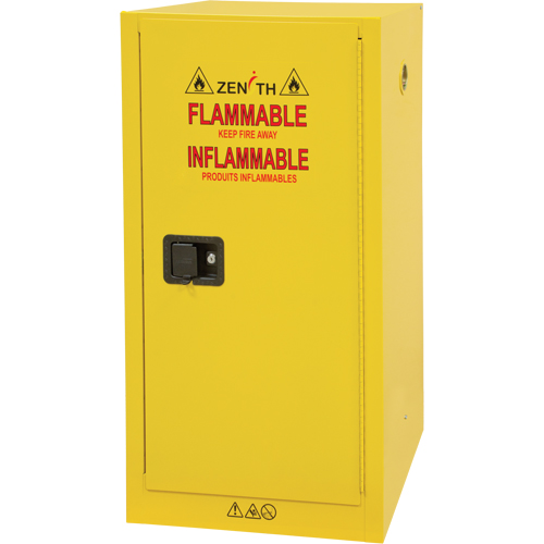 Flammable Storage Cabinet, 16 gal., 1 Door, 23" W x 44" H x 18" D Distribution Jean Lapalme
