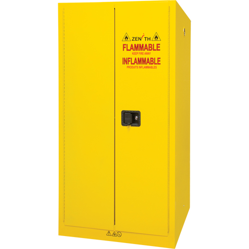Flammable Storage Cabinet, 60 gal., 2 Door, 34" W x 65" H x 34" D Distribution Jean Lapalme