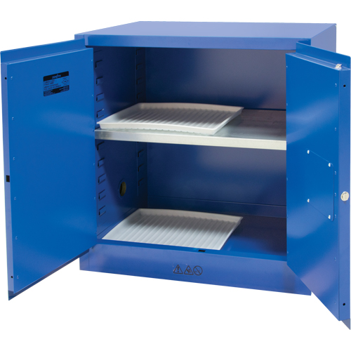 Armoire pour liquides corrosifs, 22 gal., 35" x 35" x 22" Distribution Jean Lapalme